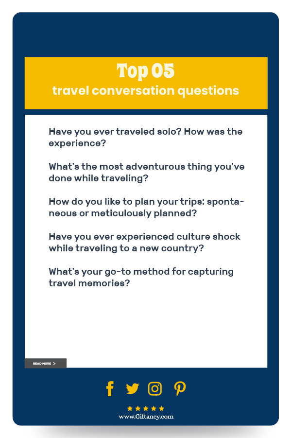 Short Travel Conversation Questions Examples
